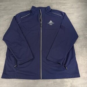 Byron Nelson Golf Jacket Mens XL Navy Base Trident Lakes Staff Full Zip Tech